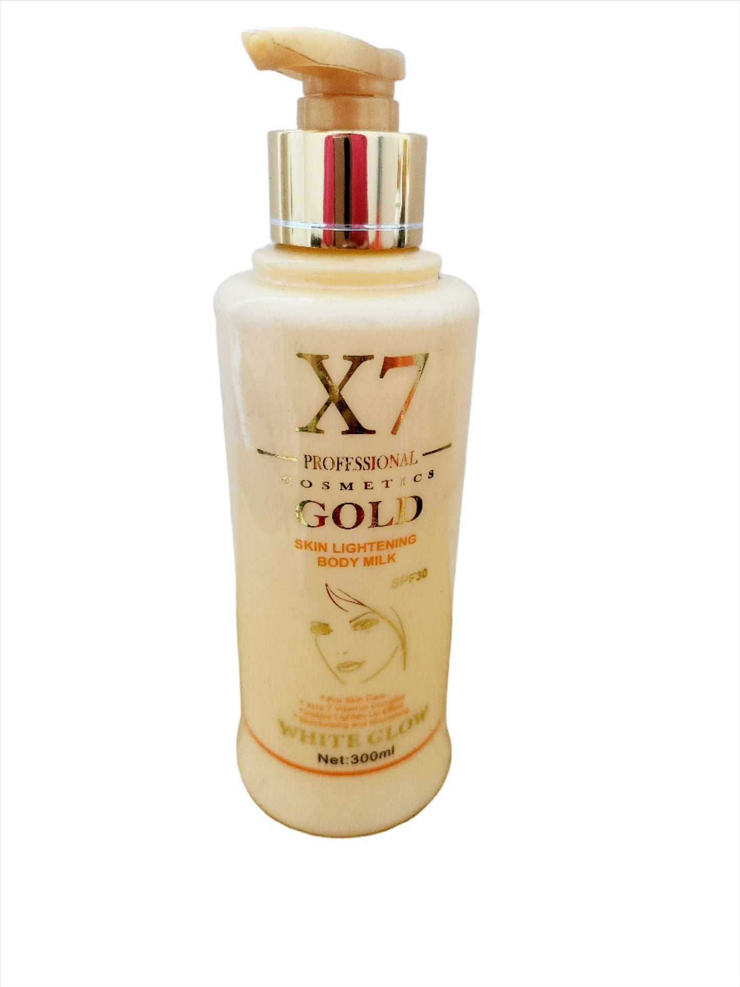 X7 Gold Skin Lightening Body Milk 300ml