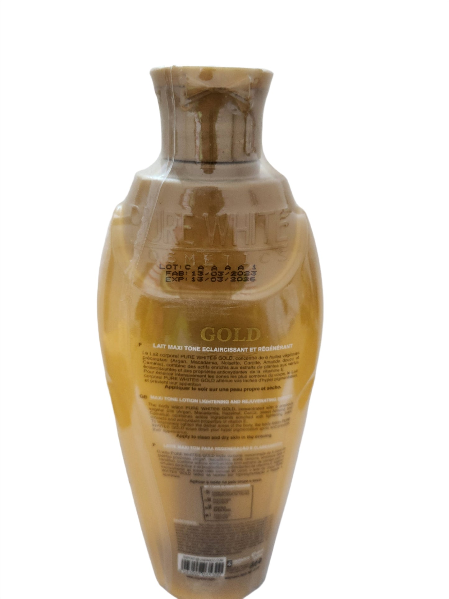 Pure White Cosmetic Gold Glowing 400ml