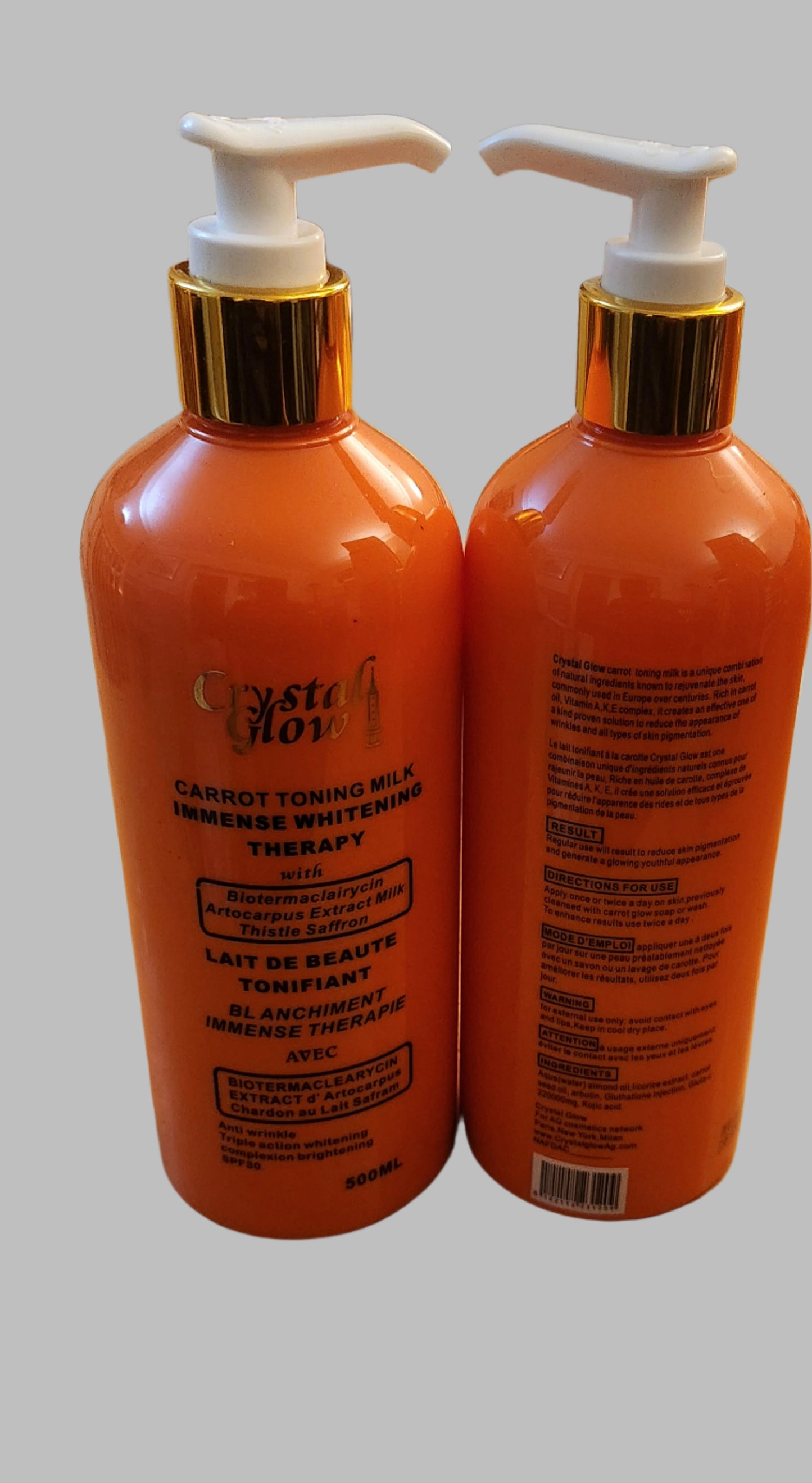 Crystal Glow Carrot Toning Milk 500ML