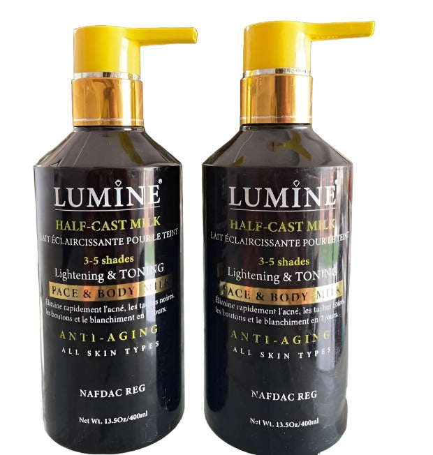 Lumine Half-Cast Milk Lighting Face & Body Milk 400ml