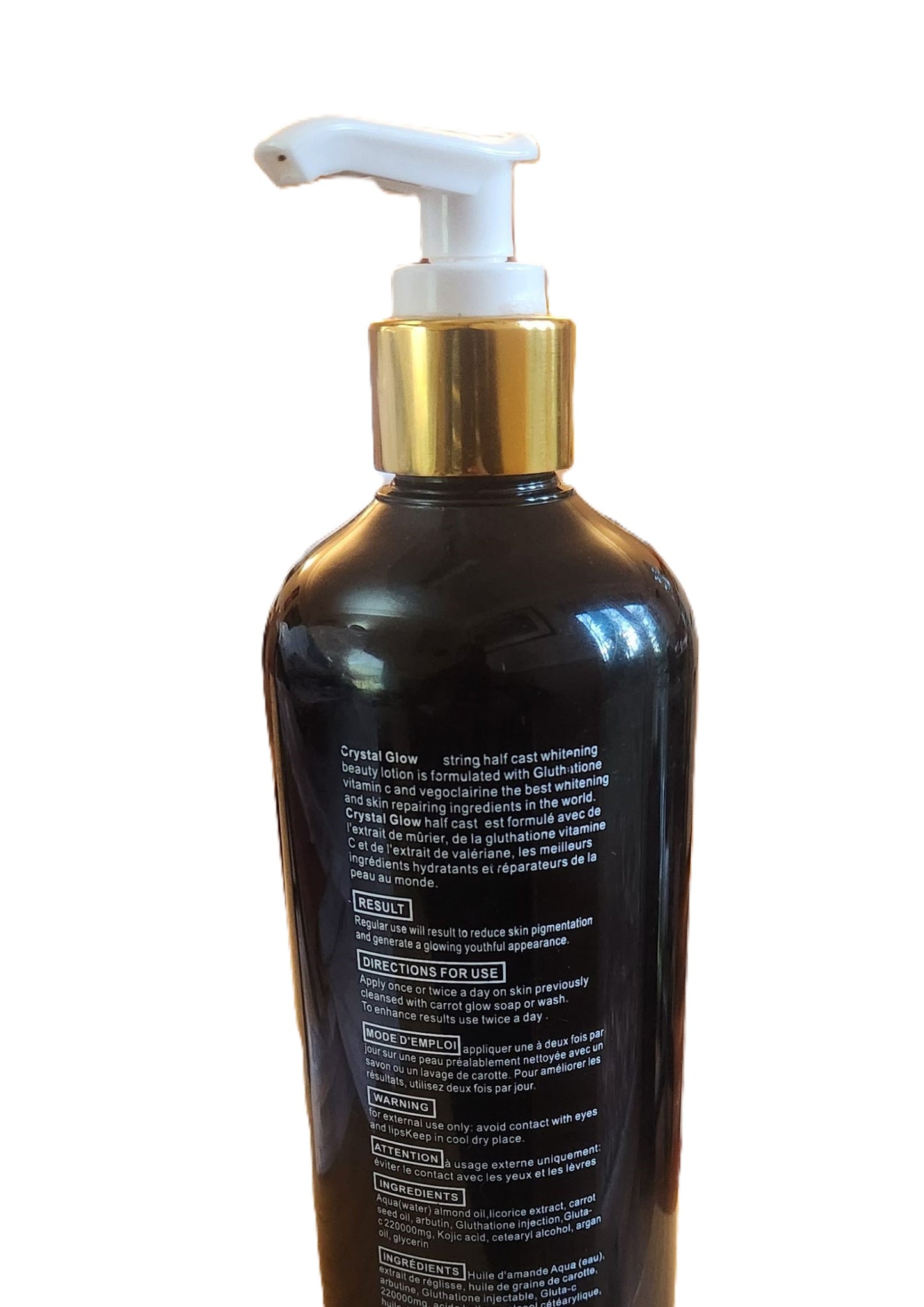 Crystal Glow Whitening Body Milk, (Black) 500ML