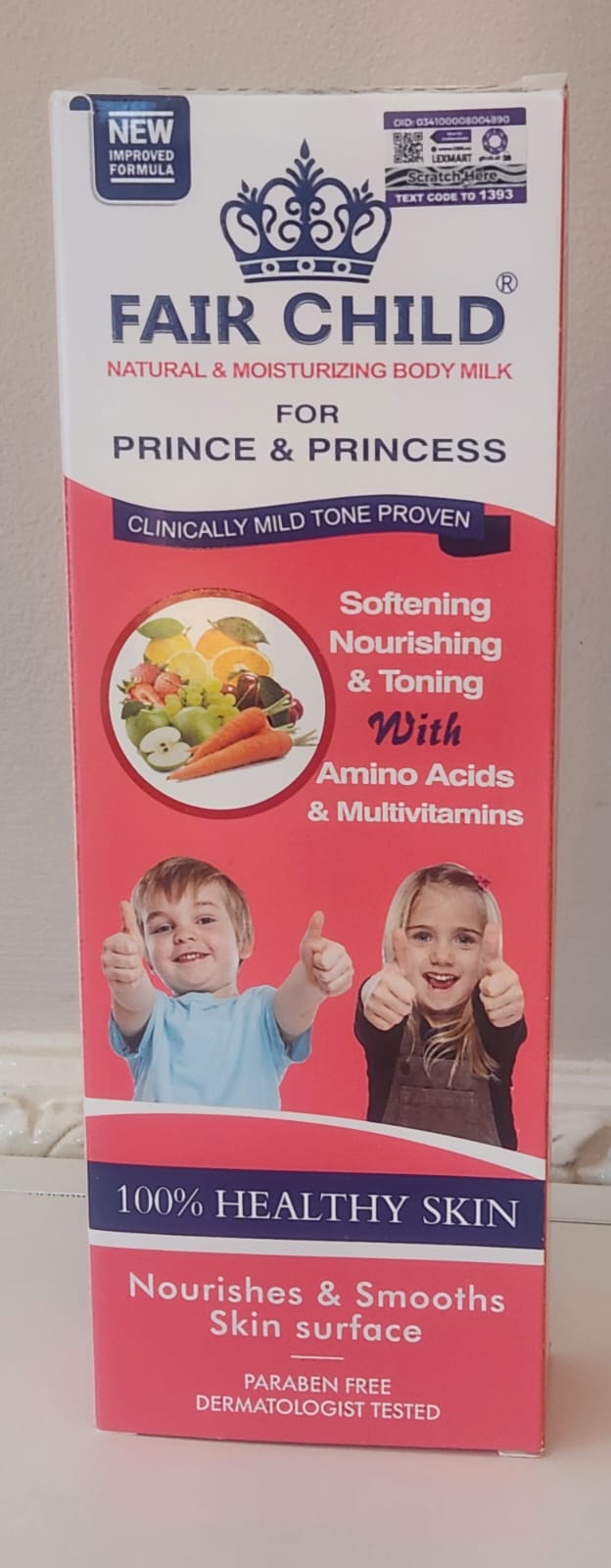 Fair Child Natural Moisturizing Body Milk with Amino Acids & Multivitamins