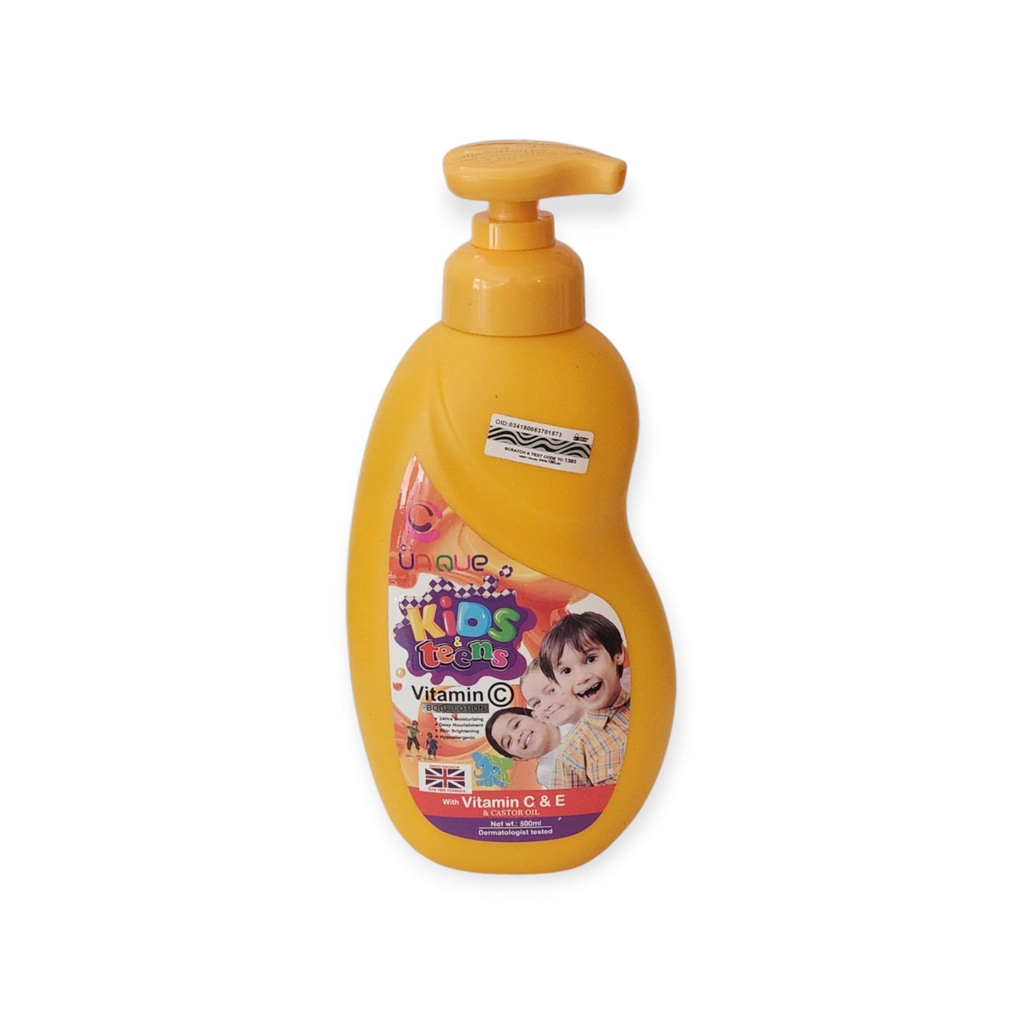 Unique Kids And Teens Vitamin C Brightening Lotion 500ml.