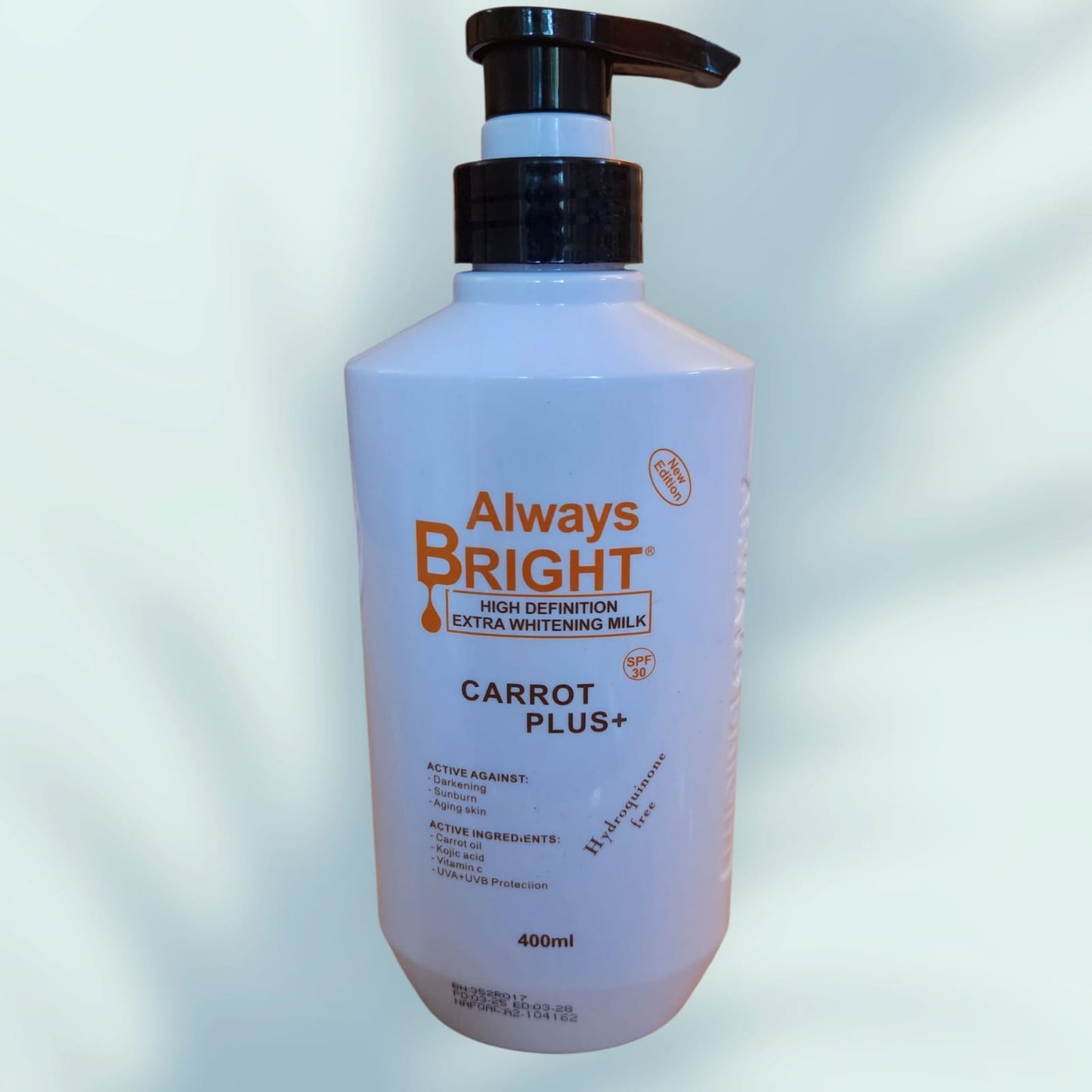 Always Bright HD Extra Whitening Milk Carrot Plus+ 400ML