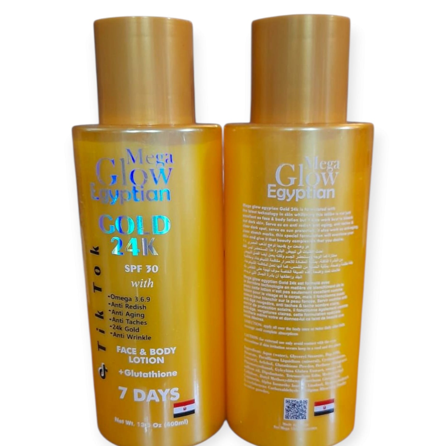 Mega Glow Egyptian Gold 24K SPF30 400ML