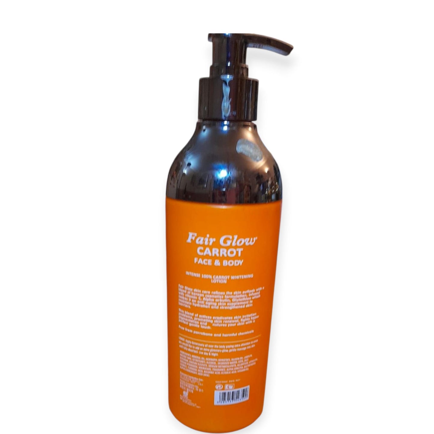 Fair Glow Carrot Face & Body Intense Carrot Whitening Lotion, SPF50+, 500ML