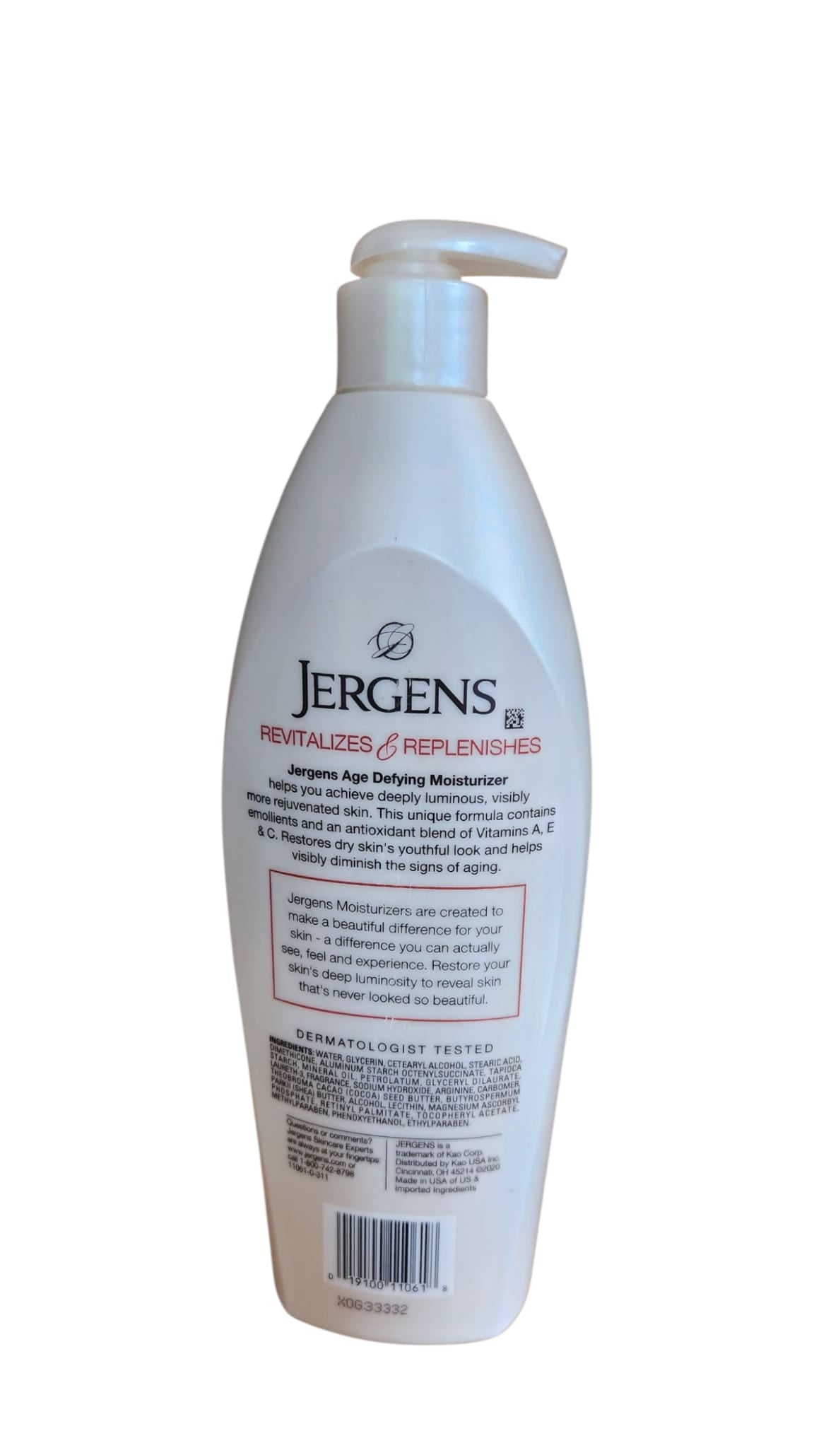 Jergens Age Defying Multi-Vitamin Moisturizer.