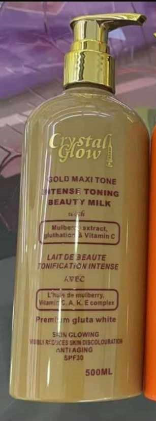 Crystal Glow Intense Toning Body Milk With Mulberry Extract, 500ML