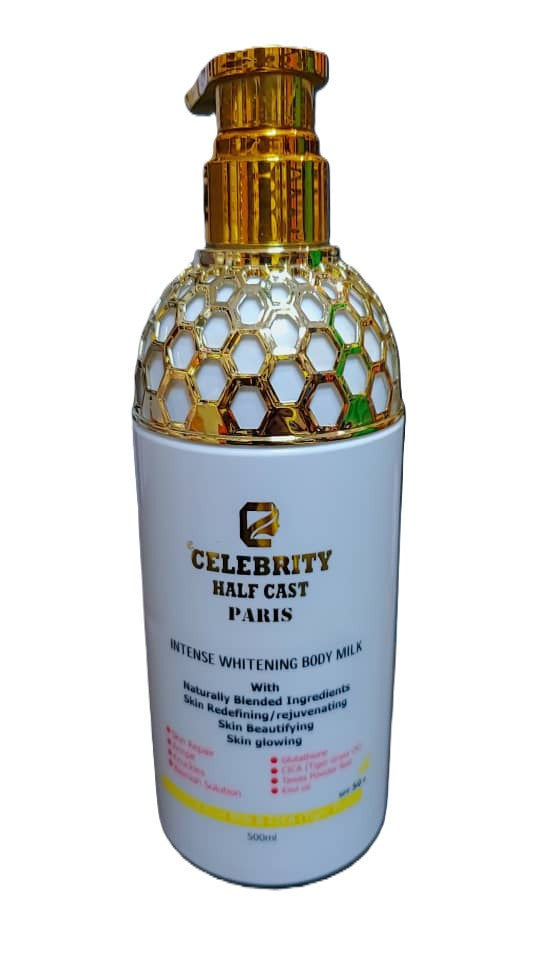 Celebrity Half Cast Paris Intense Whitening Body Milk (White) 500ML