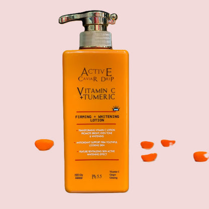 Active Caviar Drip Vitamin c & Turmeric Firming + Whitening Lotion 444ML