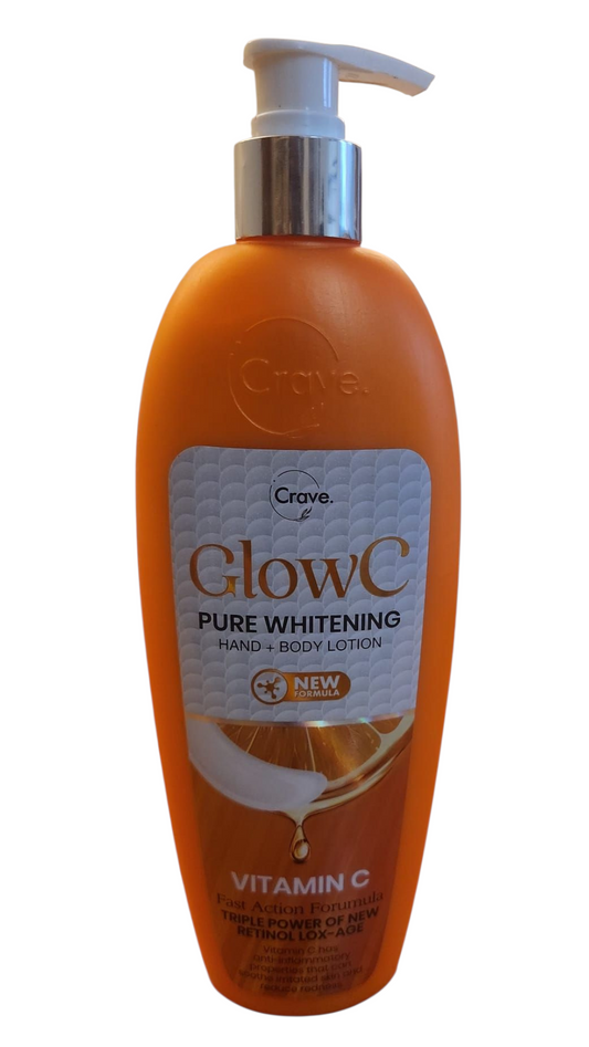 Crave Glow C Pure Whitening Hand + Body Lotion.