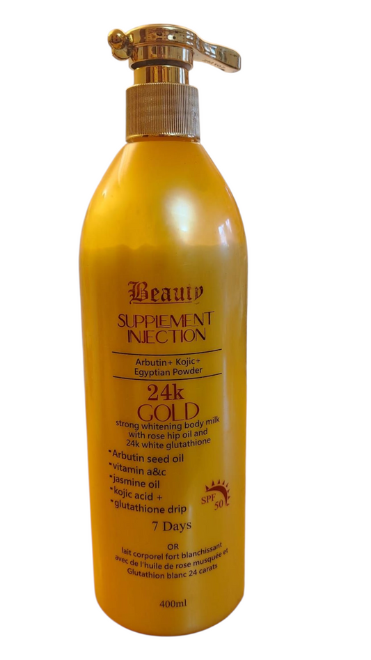 Beauty Supplement Injection 24K Gold Strong Whitening Body Milk