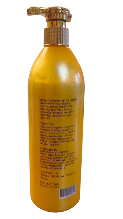 Beauty Supplement Injection 24K Gold Strong Whitening Body Milk