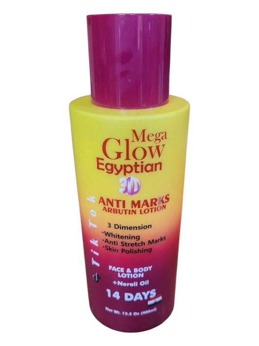 Mega Glow Egyptian 3D Anti Marks Arbutin Lotion 400ML