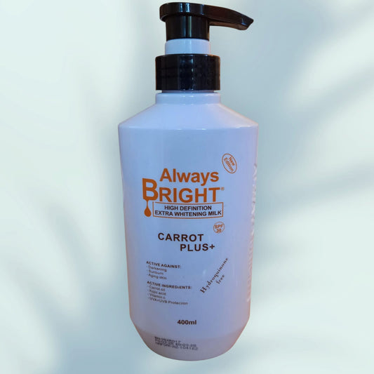 Always Bright HD Extra Whitening Milk Carrot Plus+ 400ML