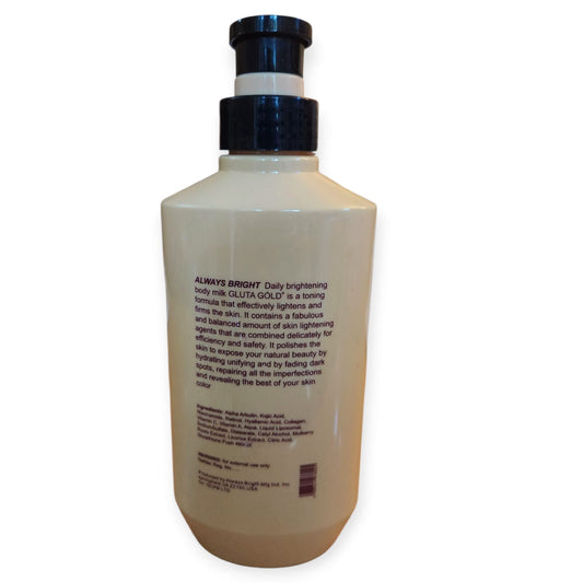 Always Bright  Daily Brightening Body Milk Gluta Gold+ 400ML