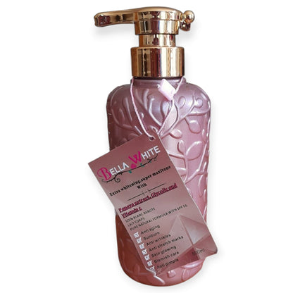 BELLA WHITE EXTRA WHITENING  WITH PAPAYA EXTRACT,GLYCOLIC & VITAMIN C BODY LOTION 500ML