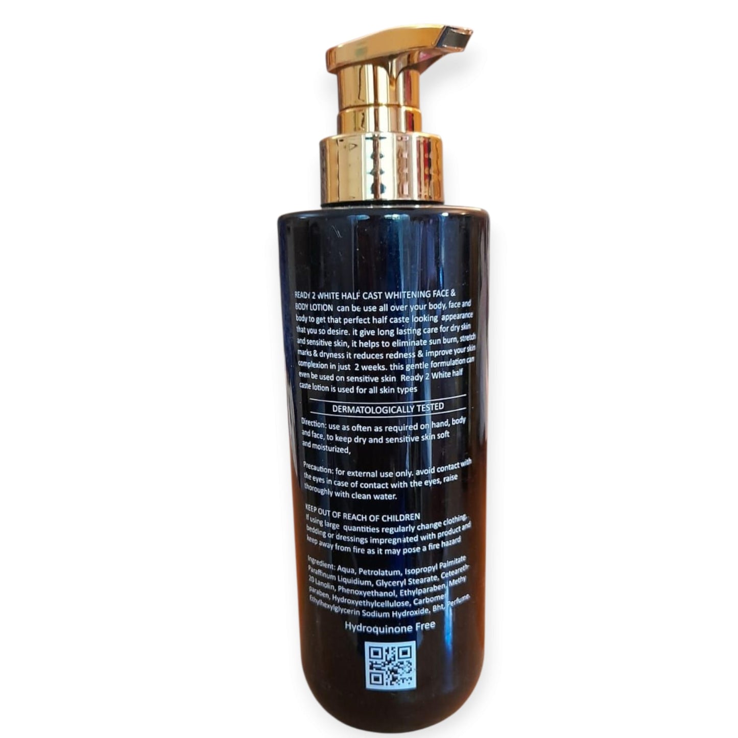 Ready2White Half Cast Whitening Face & Body Lotion, SPF50, 400ML