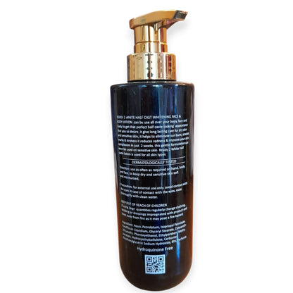 Ready2White Half Cast Whitening Face & Body Lotion, SPF50, 400ML