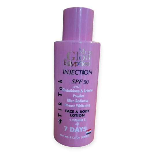 Mega Glow Egyptian Injection Face & Body Lotion SPF50 400ML