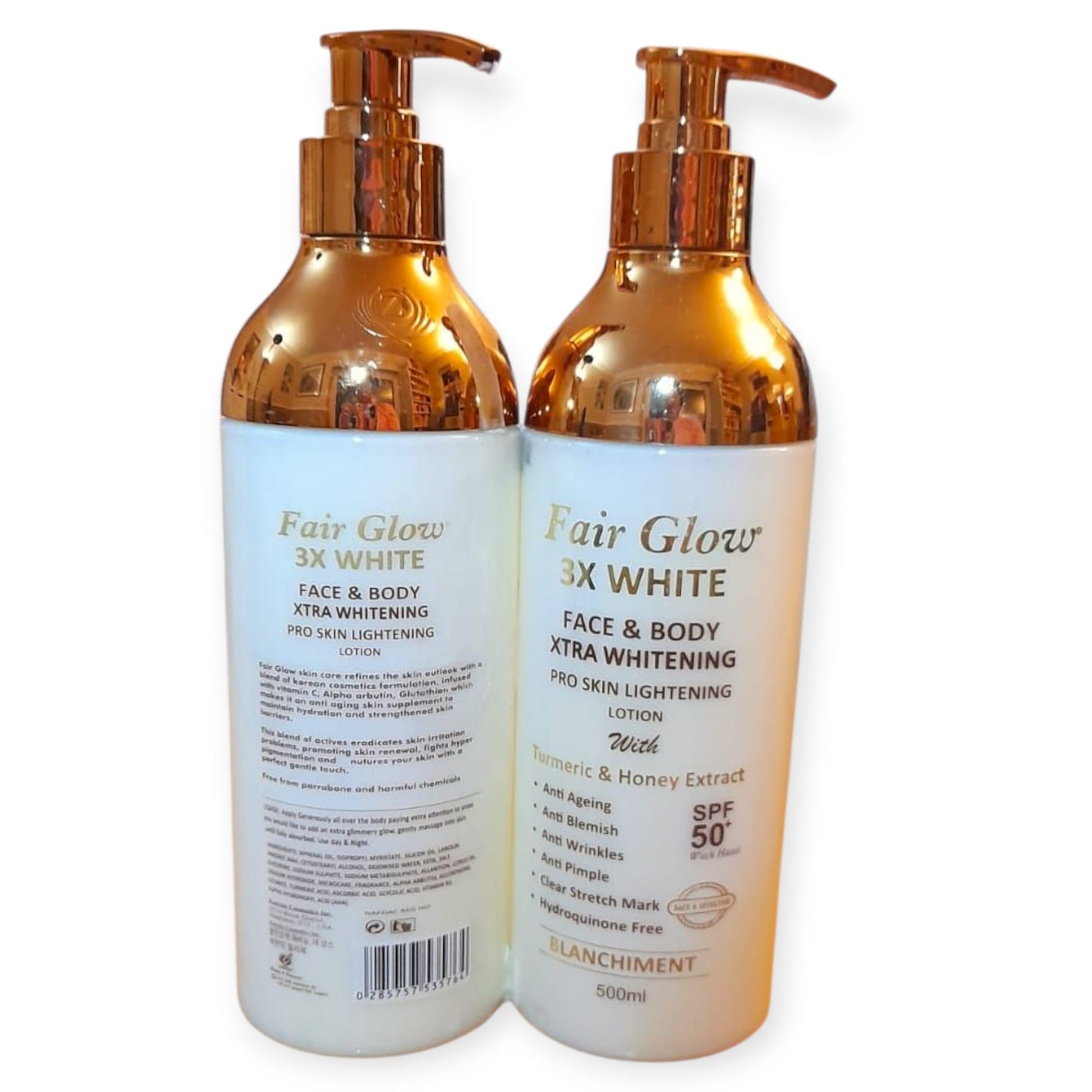 Fair Glow 3X White Face & Body Xtra Whitening Lotion,SPF50+, 500ML  Preferences 