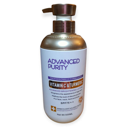 ADVANCED PURITY – Vitamin C & Turmeric Advanced Brightening Lotion (SPF 75++) 500ML