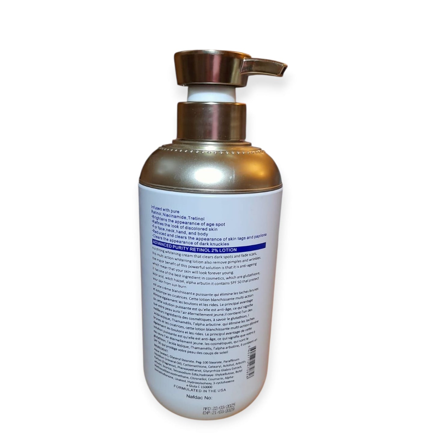 Advance Purity Retinol 2% Brightening Lotion SPF75++ – 500ml