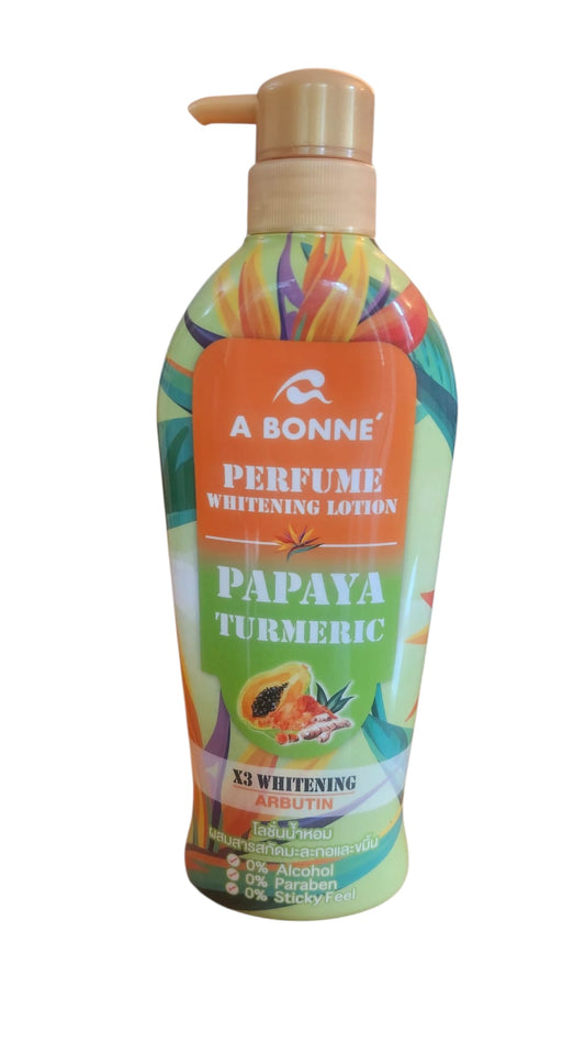 A Bonne Perfume Papaya Turmeric 3X Whitening Lotion 500ml