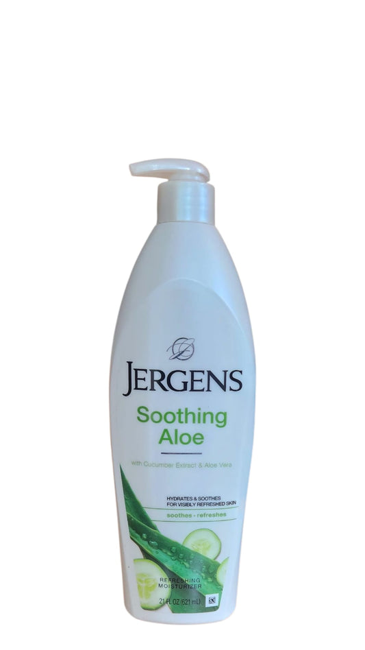 Jergens Soothing Aloe Refreshing Body Lotion Aloe Vera & Cucumber Extract 621ML