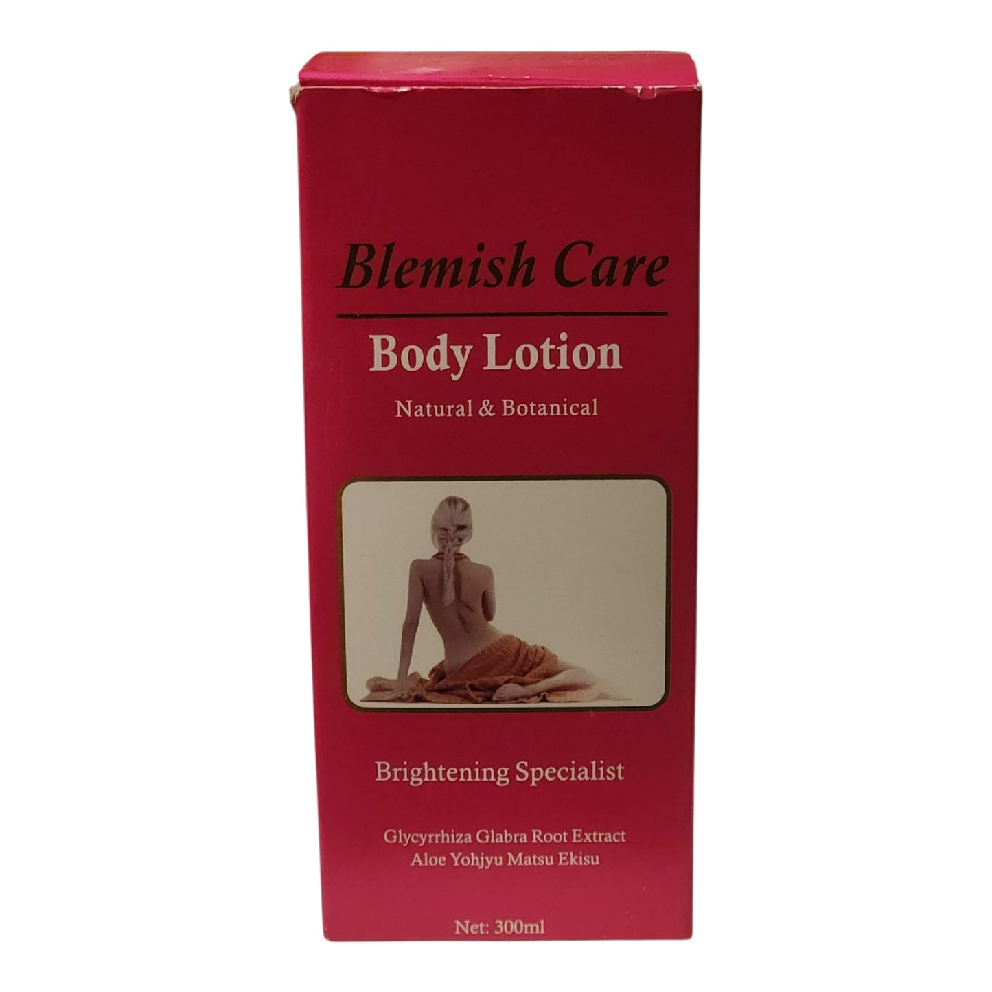 Blemish Care Body Lotion.