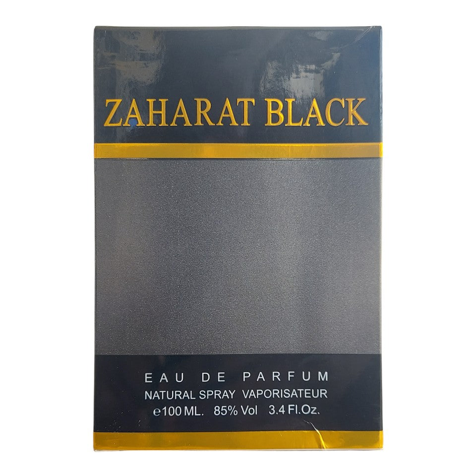 Zaharat Black Eau De Parfum natural spray 100ml bottle