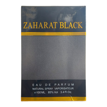 Zaharat Black Eau De Parfum natural spray 100ml bottle