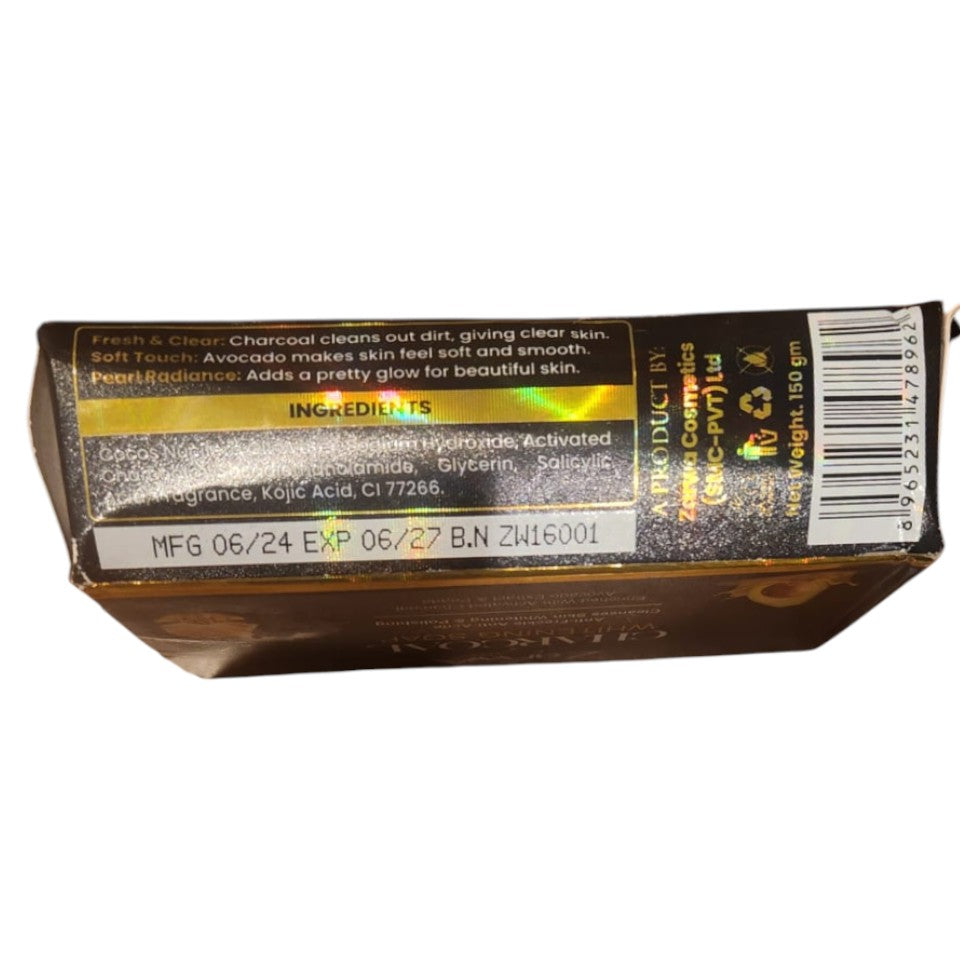 Zarwa Gold Charcoal Whitening Soap